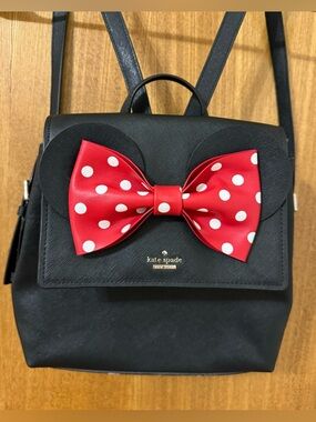 Kate Spade Black Minnie Mouse Backpack